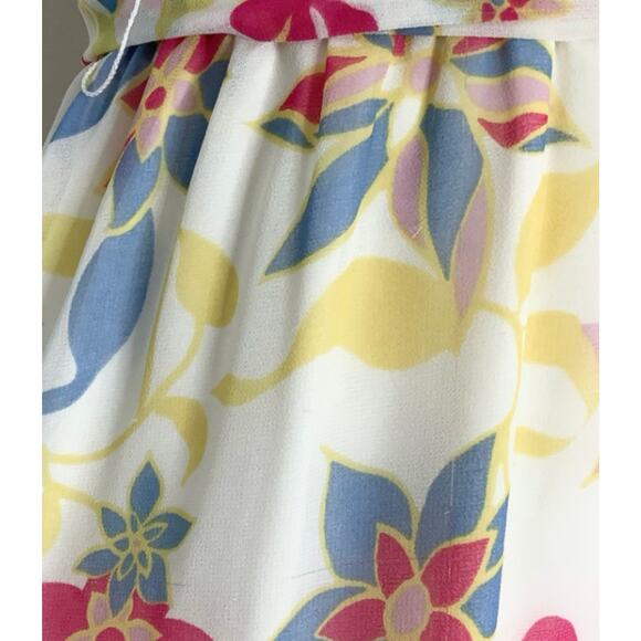 ModCloth Illuminated Elegance Cream Multi Floral Chiffon Maxi Dress Medium - Picture 11 of 11